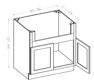 30" Wide Farm Sink Base - Ultimate