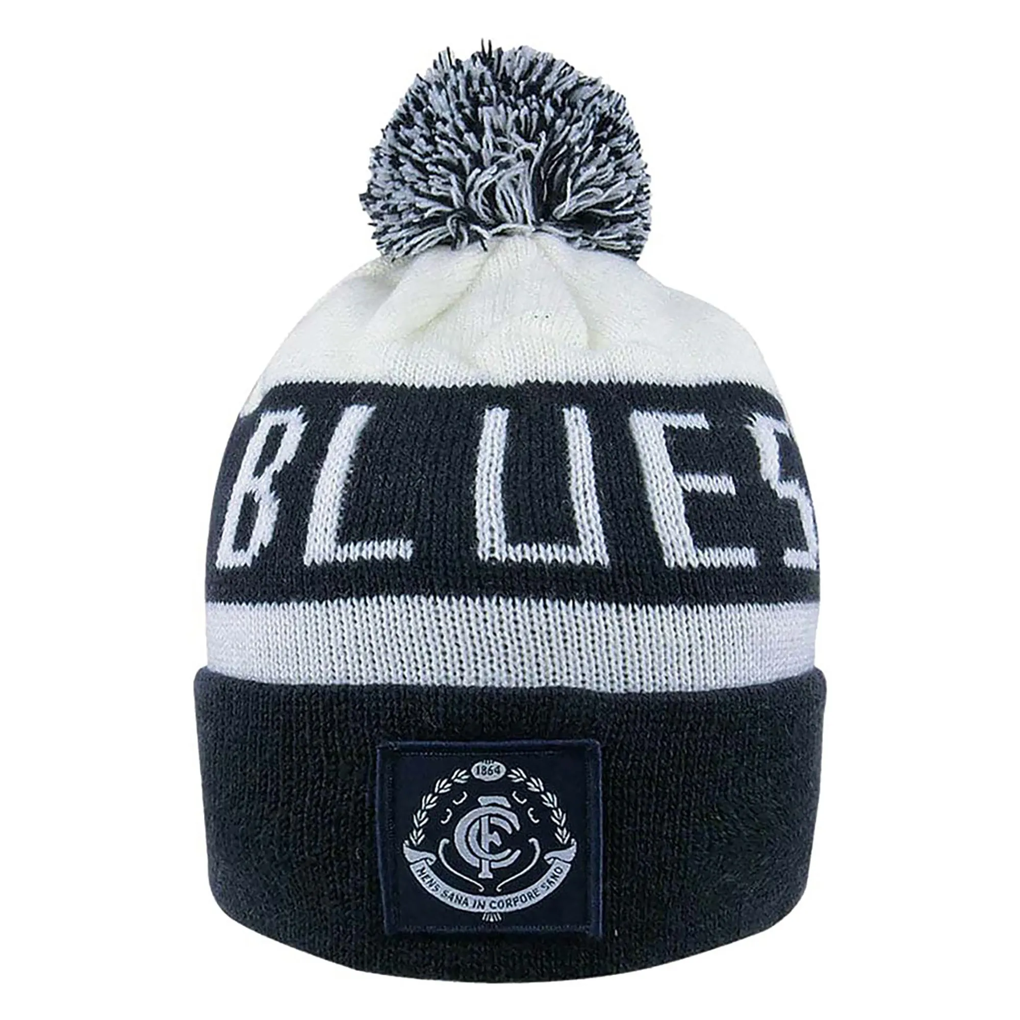 Adult's AFL Carlton Blues Football Club Bar Beanie