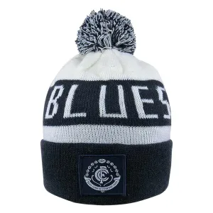 Adult's AFL Carlton Blues Football Club Bar Beanie