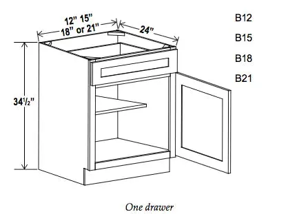 Base Cabinet 12"-21" - Ultimate