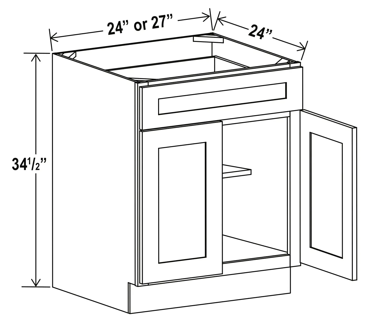 Base Cabinet 24"-42" - Ultimate