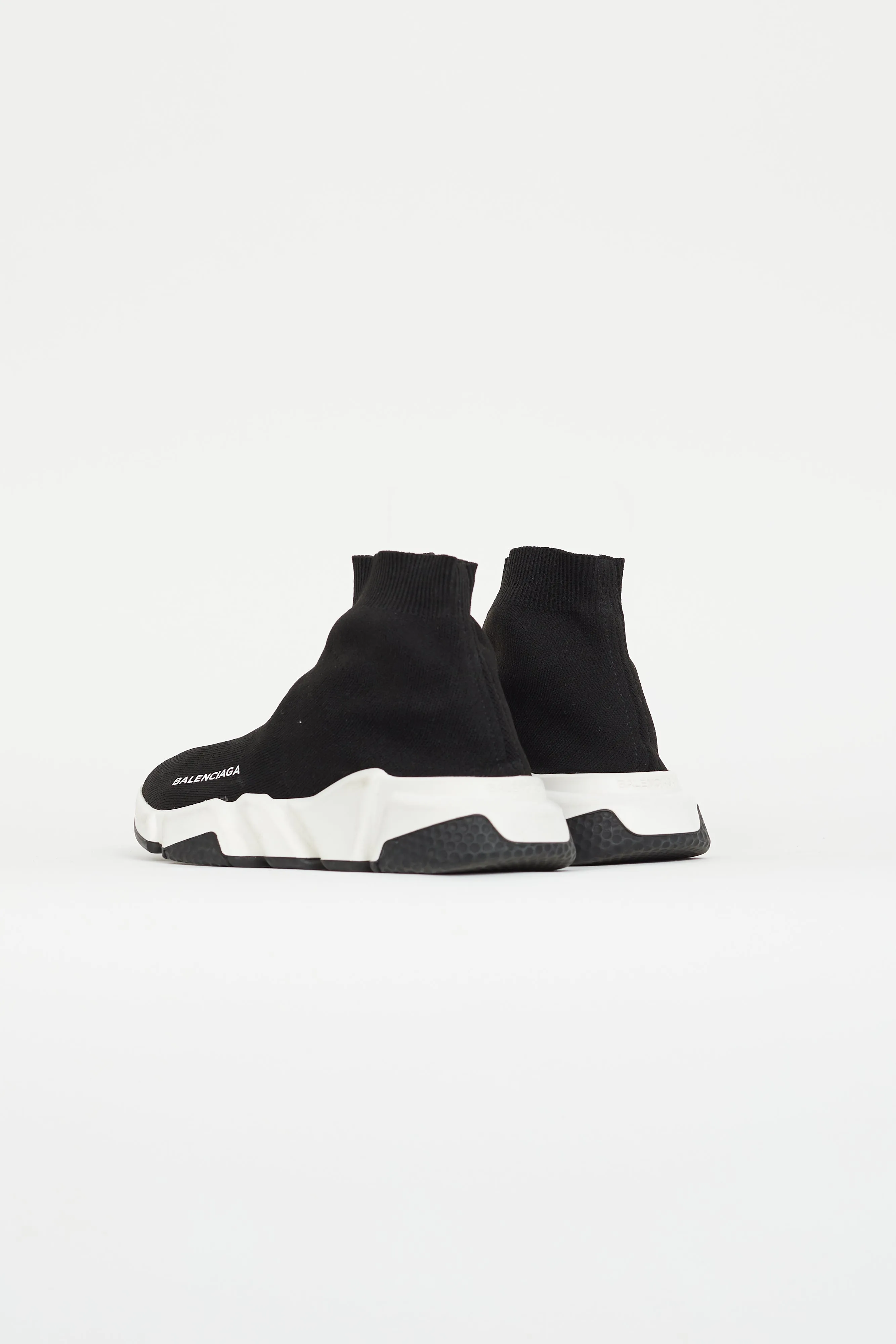 Black & White Knit Speed Trainer