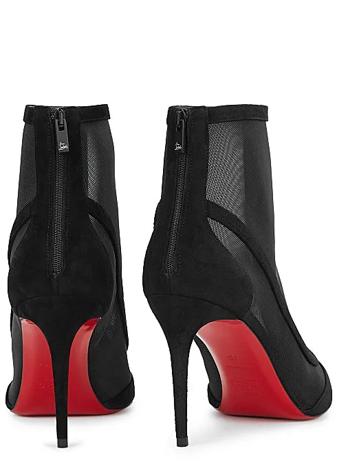 Galabooty 85 Suede And Mesh Ankle Boots
