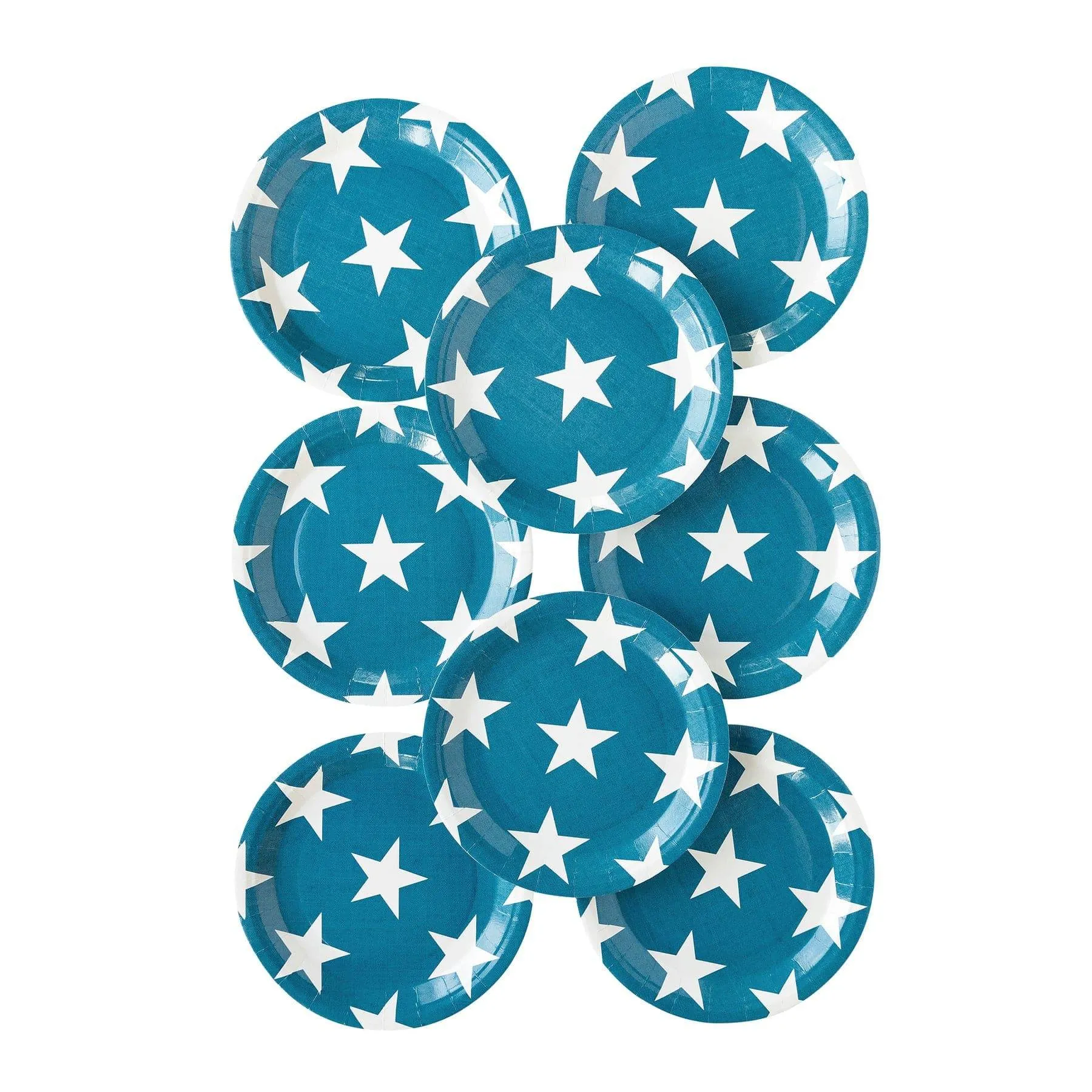 Hamptons Navy Star Paper Plate - 8 pack S7102