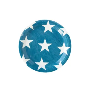 Hamptons Navy Star Paper Plate - 8 pack S7102