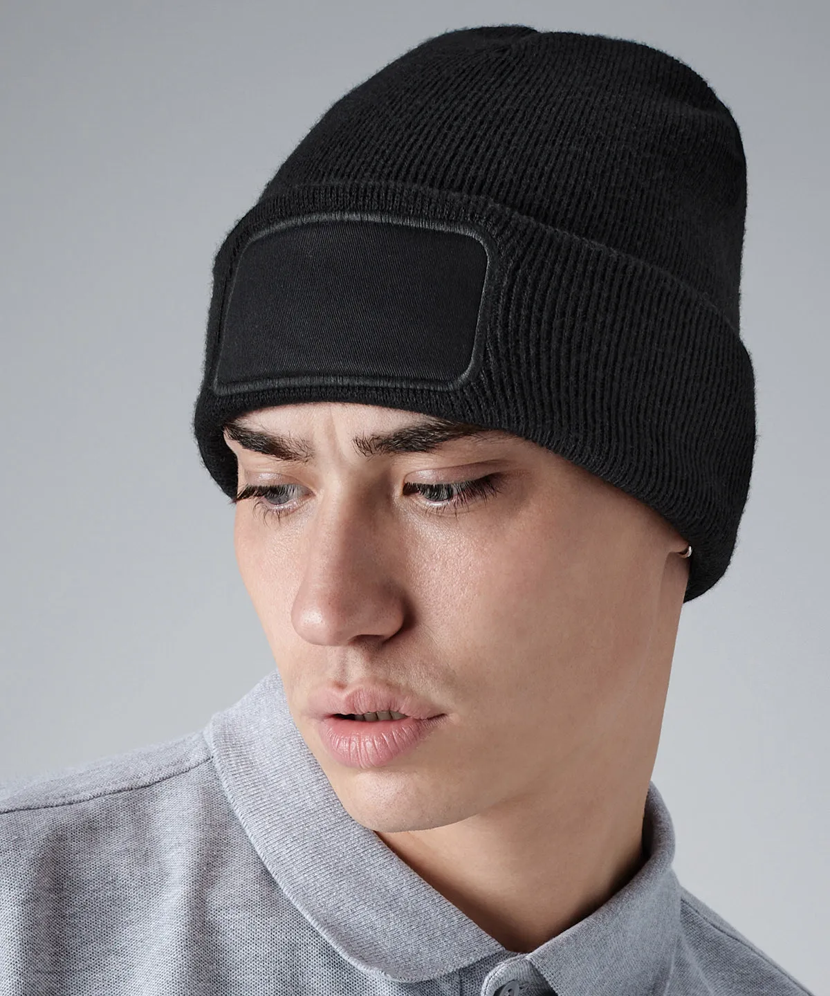 Heather Grey - Original patch beanie