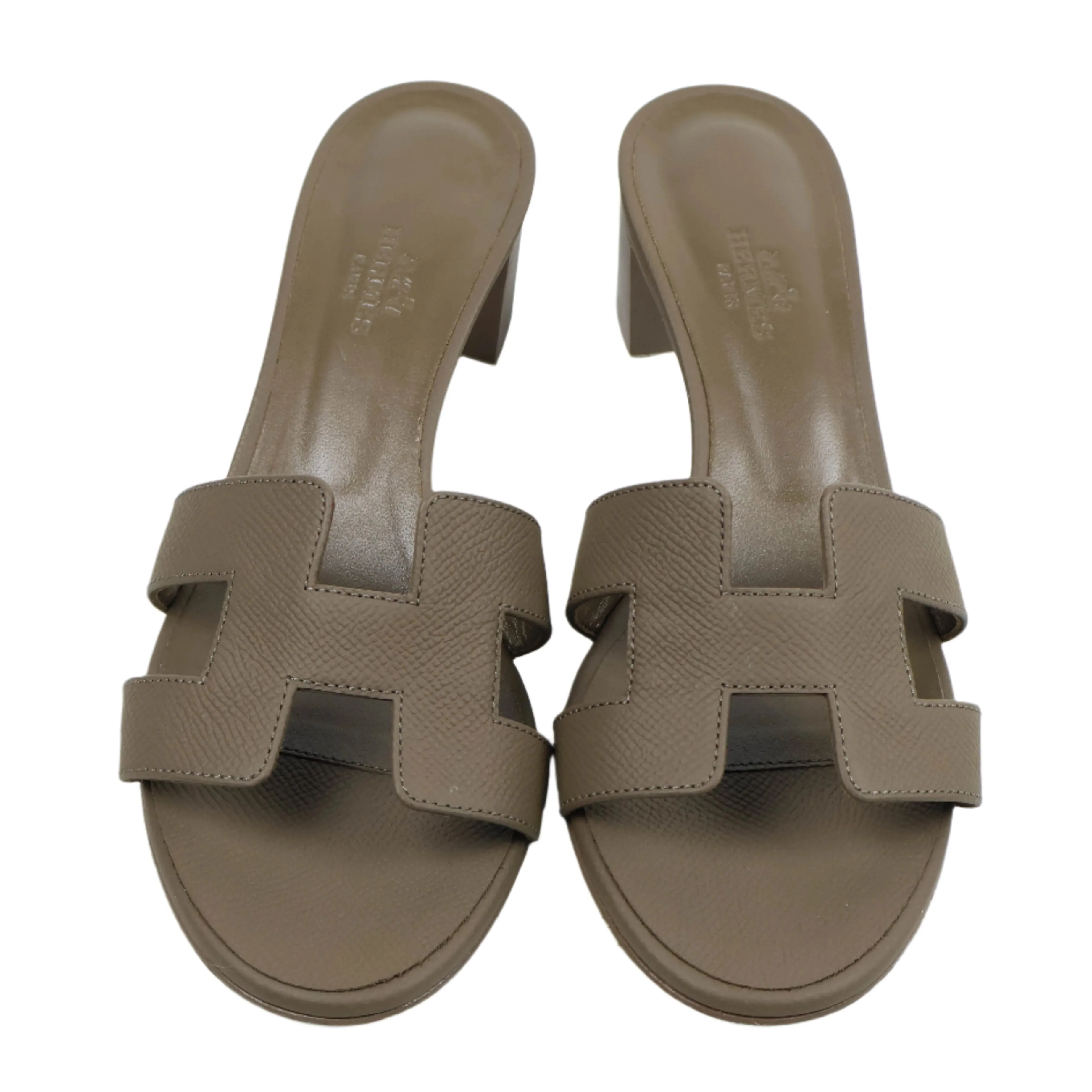 Hermes Oasis Sandals Etoupe