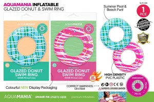 Inflatable Donut Swim Ring - 76cm