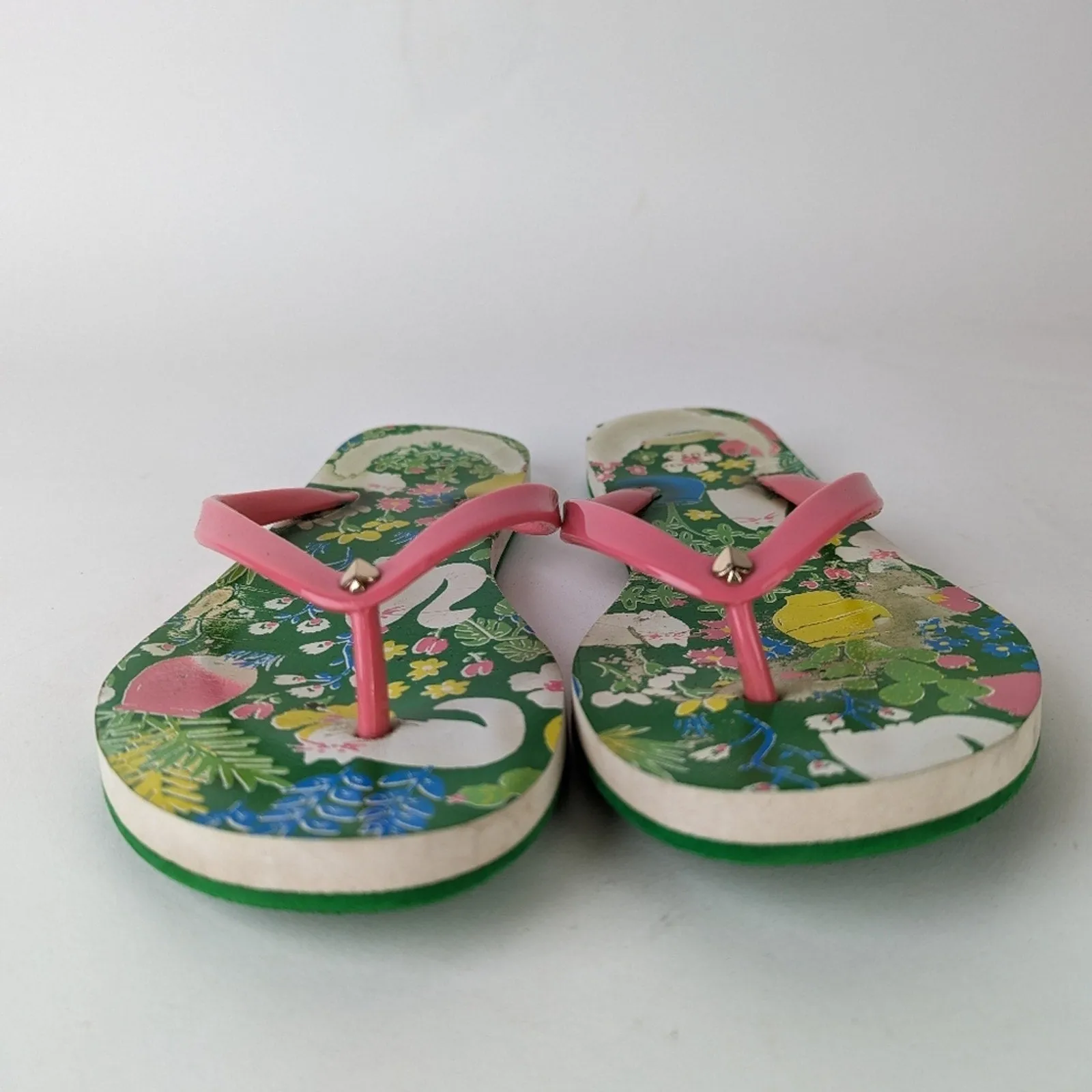 Kate Spade Kitty Flip Flops 7-8