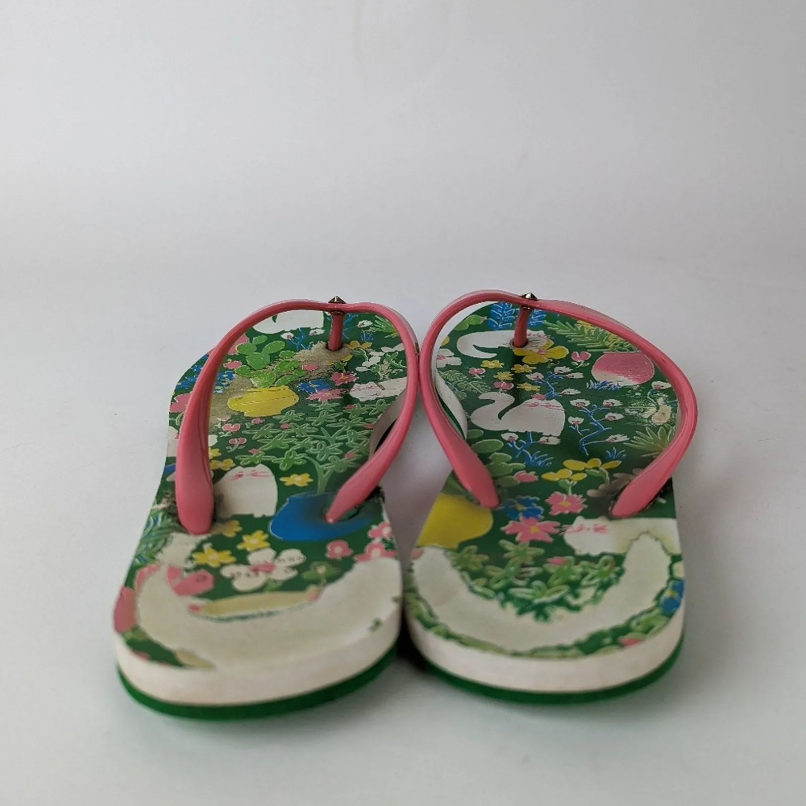 Kate Spade Kitty Flip Flops 7-8