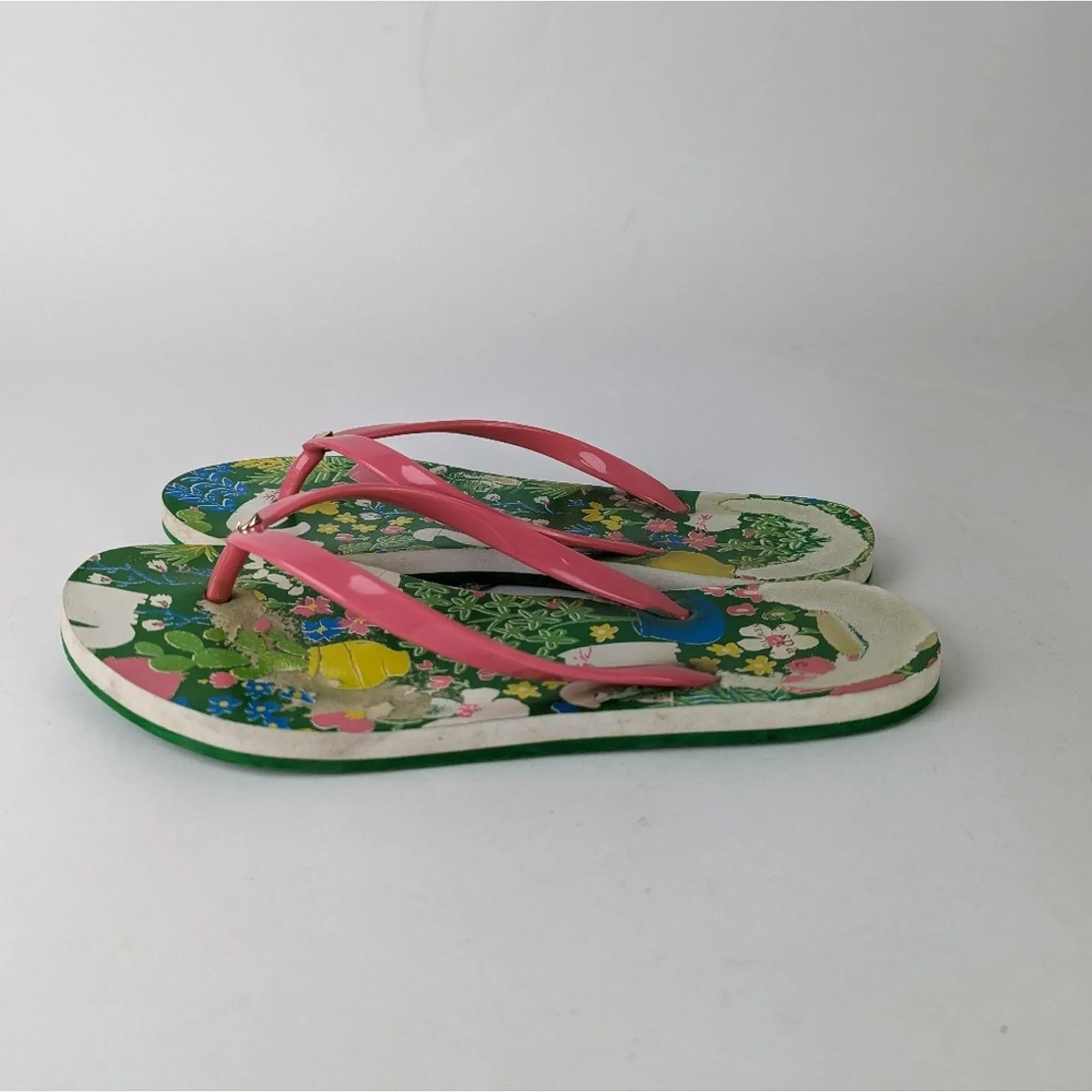 Kate Spade Kitty Flip Flops 7-8