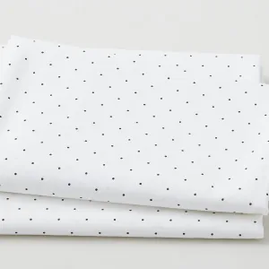 Polka & Plaid Party - Tiny Dots Black/White 3 Yard Cut