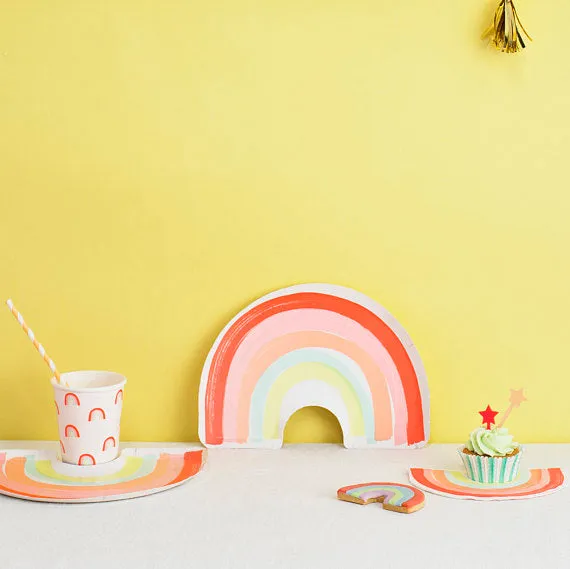 Rainbow Shaped Party Plates