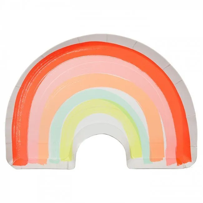 Rainbow Shaped Party Plates
