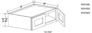 Refrigerator Wall Cabinet 33" Wide- Ultimate