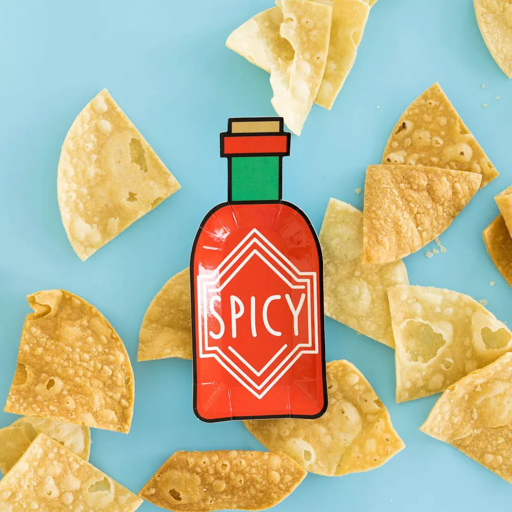 Spicy Bottle Canapé Plates