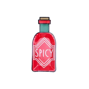 Spicy Bottle Canapé Plates