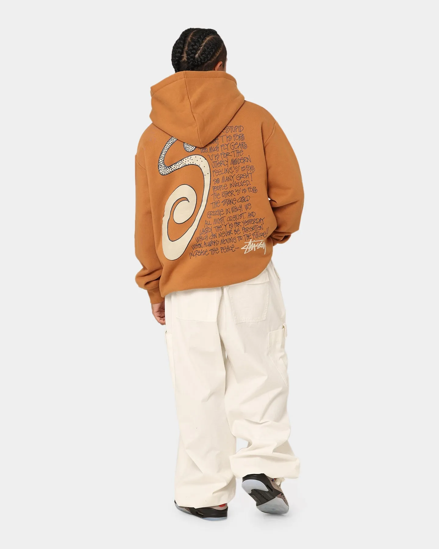 Stussy S IS Hoodie Almond
