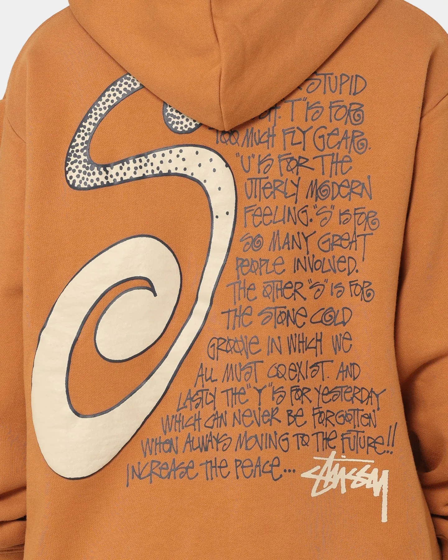 Stussy S IS Hoodie Almond
