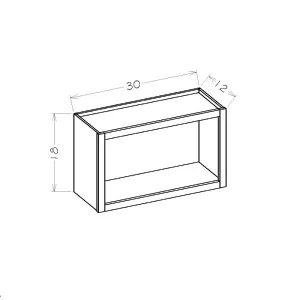 Wall Open Shelf Cabinet - Ultimate