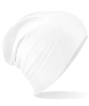 White - Hemsedal cotton slouch beanie